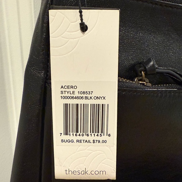 The Sak Black Leather Crossbody Bag - Picture 4 of 5